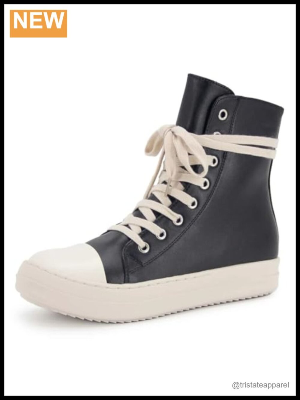 Kluolandi Women's High Top Canvas Sneakers Lace Up Zipper Platform Walking Shoes